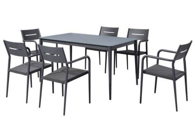 7-Piece Contemporary Outdoor Dining Set